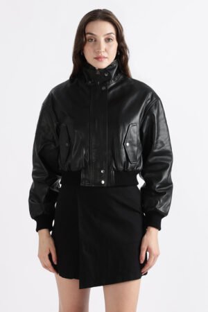 Roanne Cropped Bomber Jacket