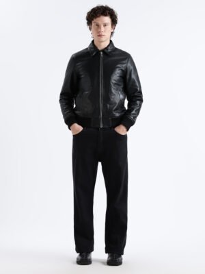 Rocca Leather Bomber Jacket